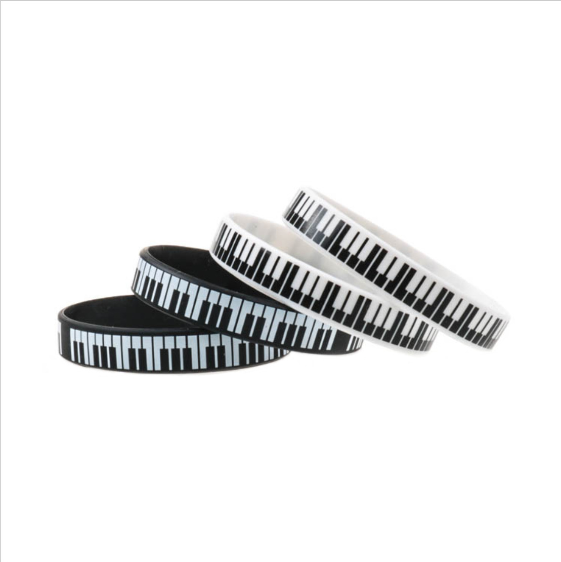 Musical Instrument Jewelry - 1Piece/10Pieces Piano Key Bracelet Silicone Music