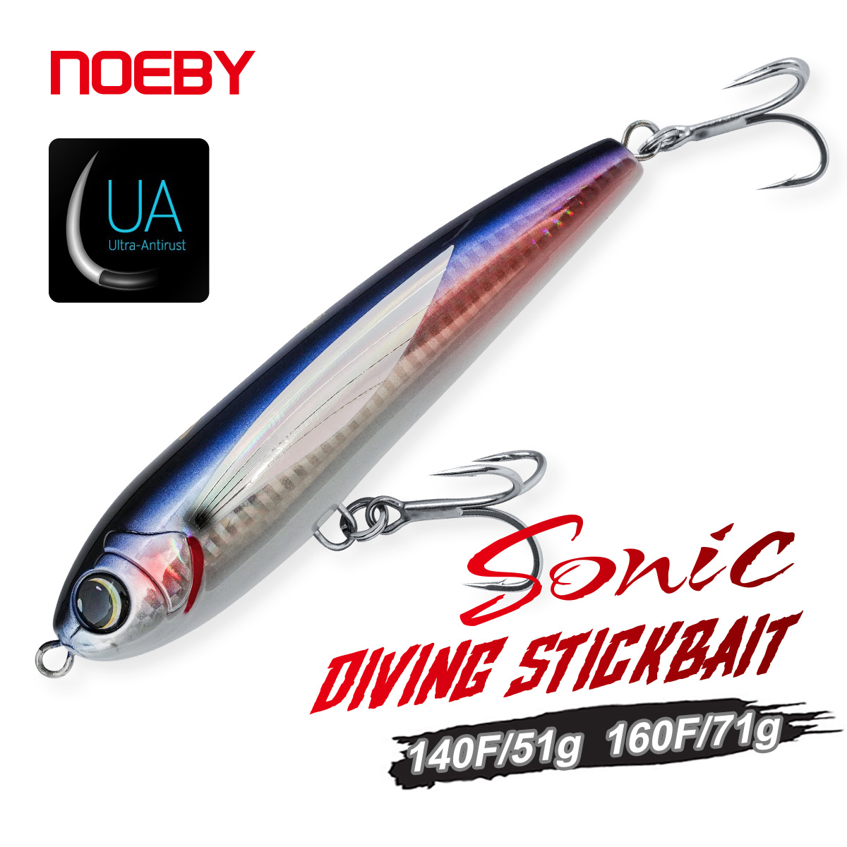 Rain Stick Percussion - NOEBY Diving Stickbait 140mm 51g 160mm
