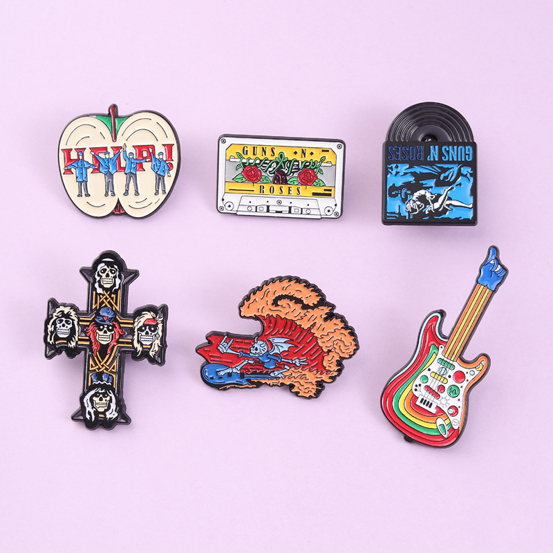 Musical Instrument Symbols - Personalization cartoon Musical instrument Enamel Pins