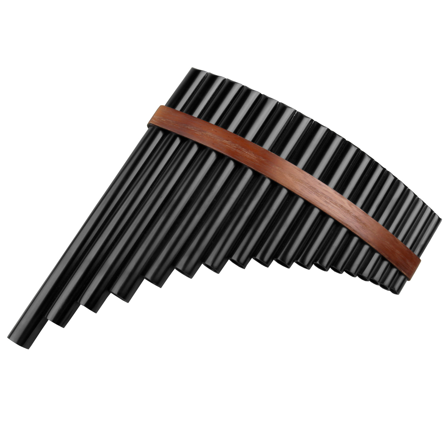 Musical Instrument Pipe - 18 Pipes BrownPan Flute F Key