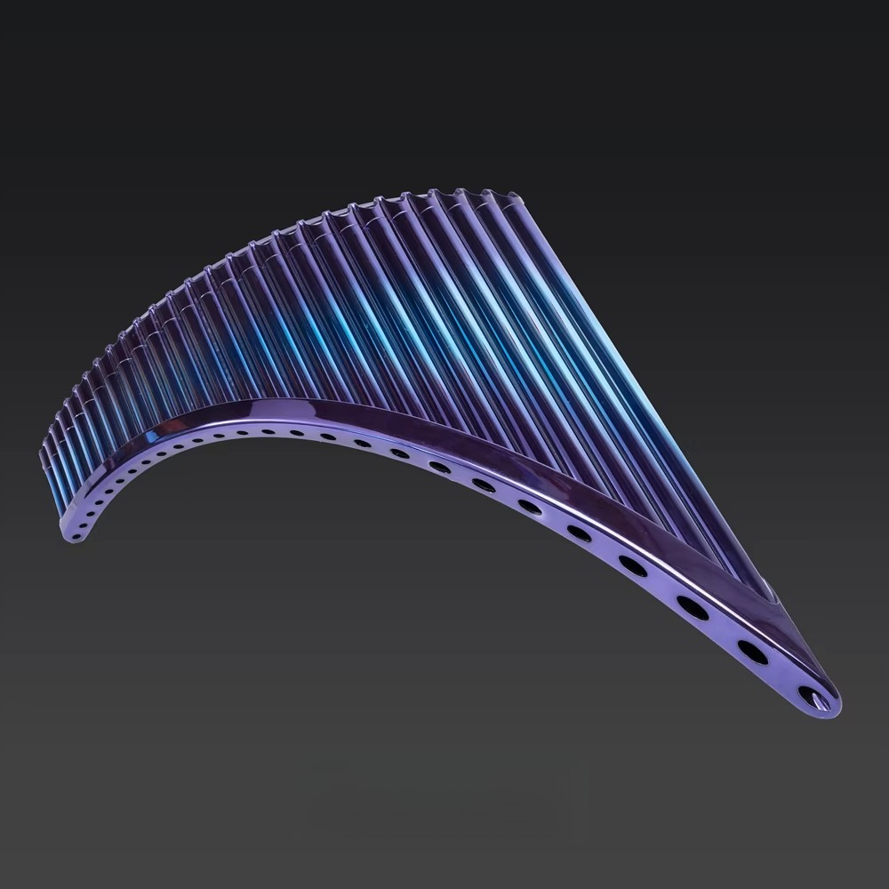 Musical Instrument Pipe - Curved 26 Pipe Flute Beginner Children