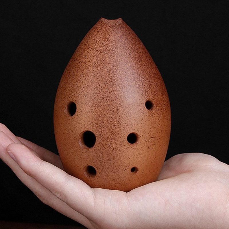 Musical Instrument Xun - 8 Holes Pottery Xun G Tone
