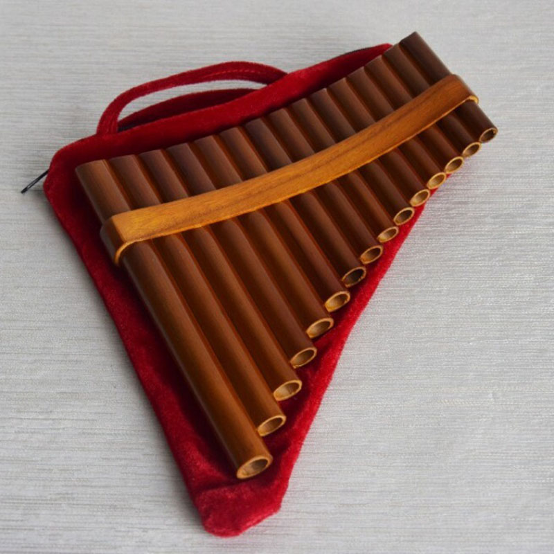 Musical Instrument Pipe - 15 Pipe Bamboo Pan Flute C/G