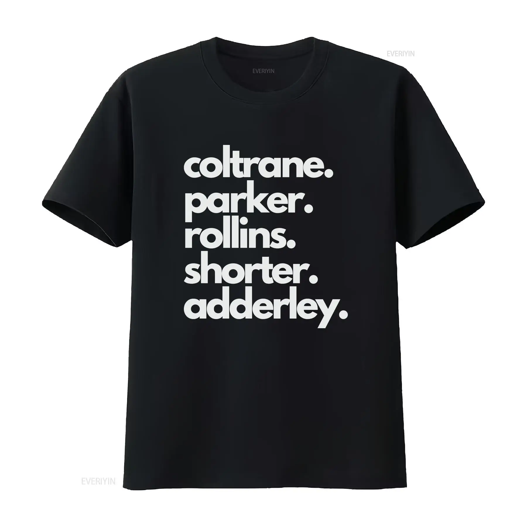 Musical Instrument Name - Jazz Saxophone Legend Names T Shirt