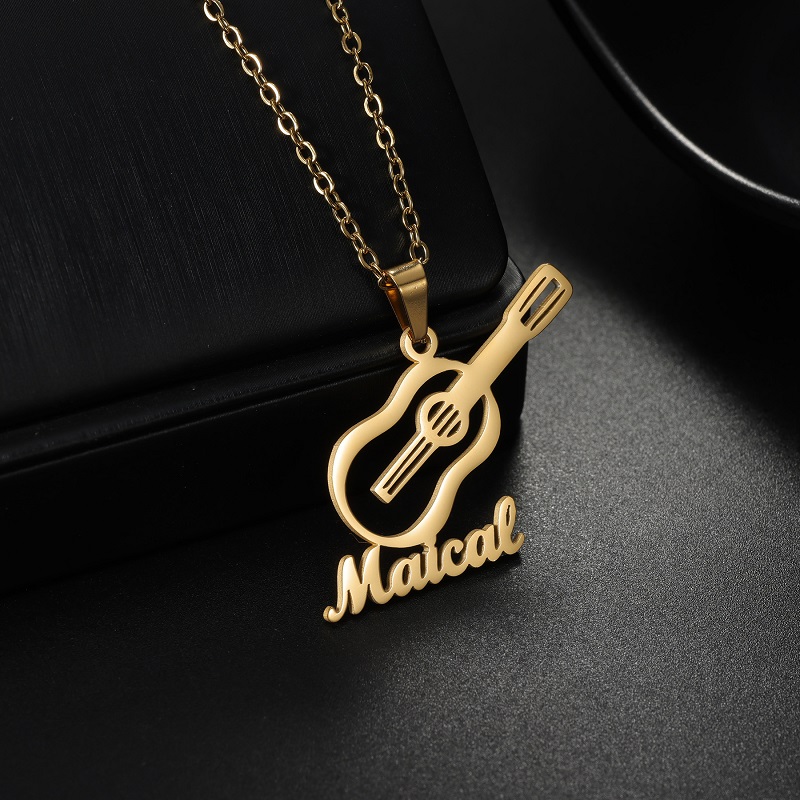 Musical Instrument Name - New Custom Name Musical Instrument Pendant