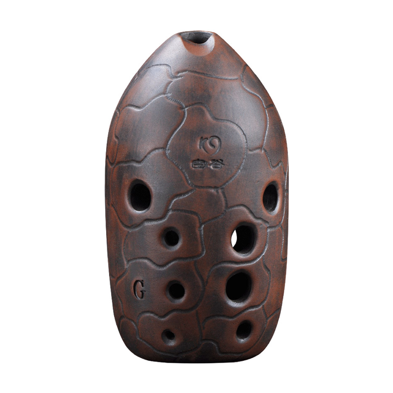 Musical Instrument Xun - 10 Holes Pottery Xun F Tone