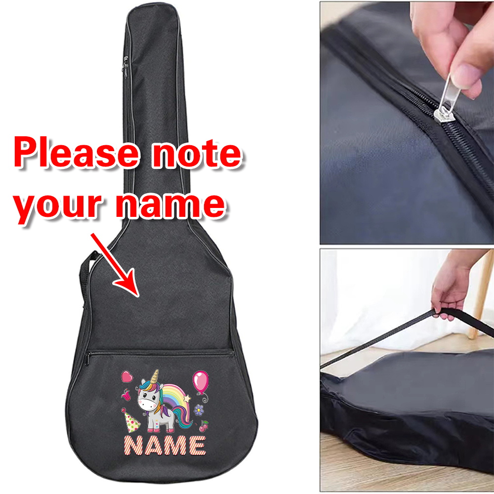 Musical Instrument Name - Customized Name Guitar Bag 36-41inch Waterproof