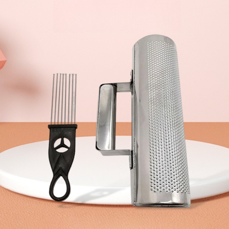 Guiro Scraper Instrument - Metal Handheld Guiro Instrument with Scraper