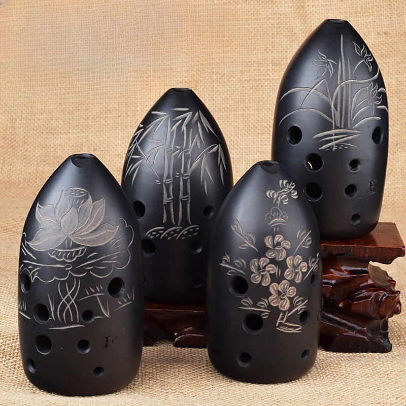 Musical Instrument Xun - Ten Hole G Tone Pottery Xun