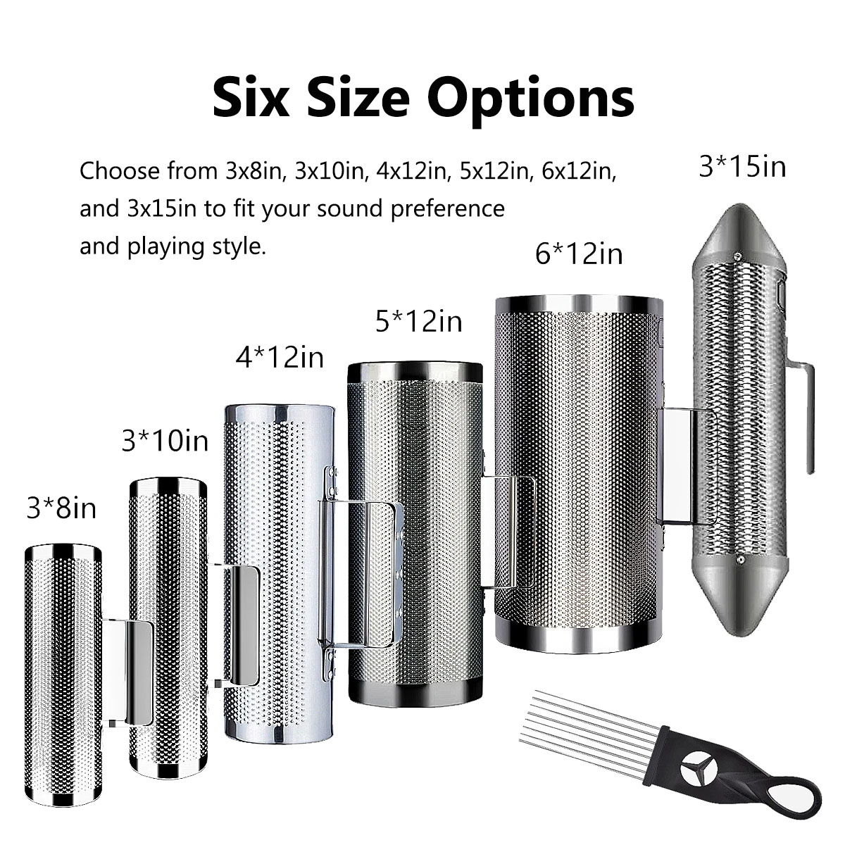 Miwayer Musical Stainless Stee - đánh giá và giá Guiro Scraper Instrument