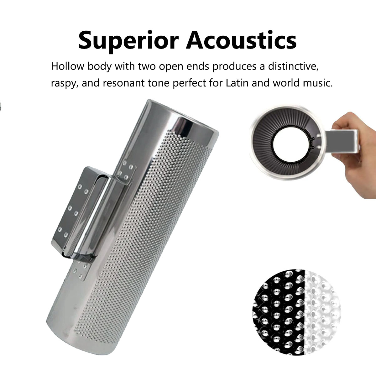 Miwayer Musical Stainless Stee - đánh giá và giá Guiro Scraper Instrument