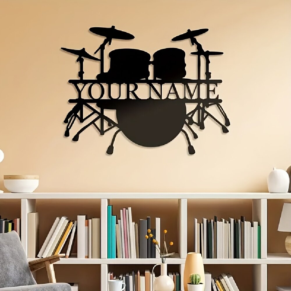 Custom Drum Set Metal Wall Art - đánh giá và giá Musical Instrument Name