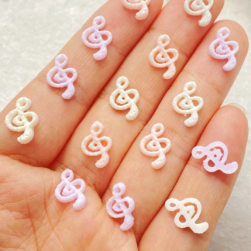 50pcs Mix Resin Mini Pink Musi - đánh giá và giá Musical Instrument Symbols