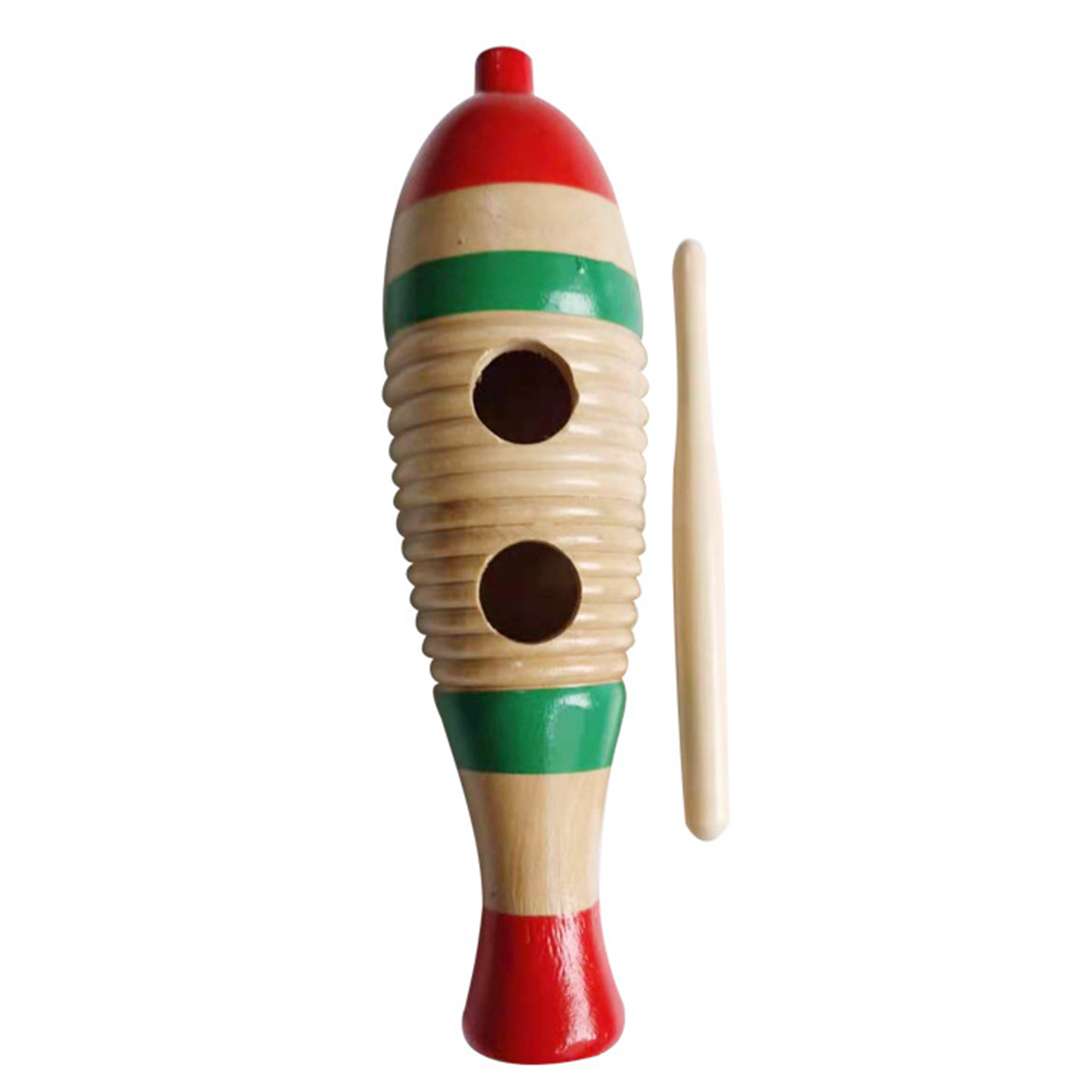 Colorful Fish Shaped Wooden Gu - đánh giá và giá Guiro Scraper Instrument