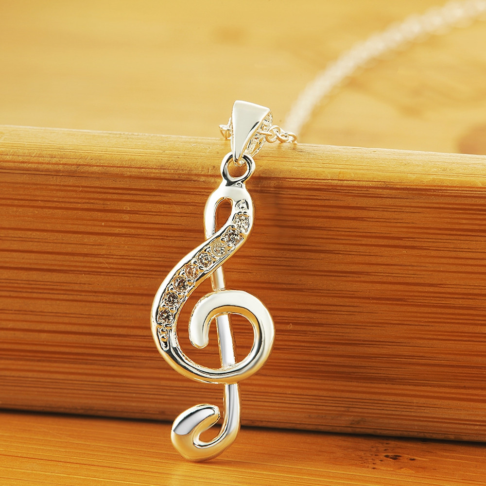 45CM 18inches 925 silver neckl - đánh giá và giá Musical Instrument Symbols