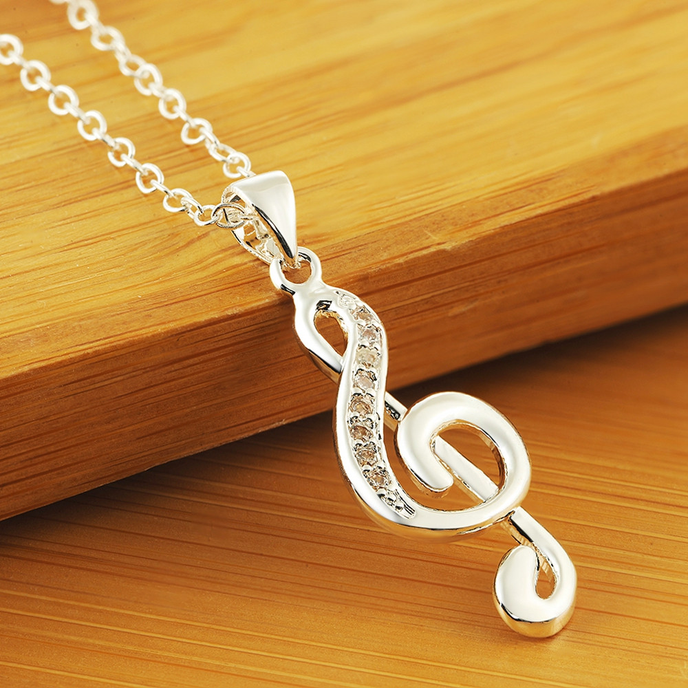 45CM 18inches 925 silver neckl - đánh giá và giá Musical Instrument Symbols