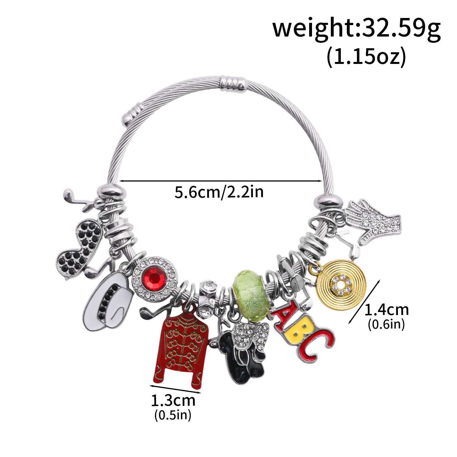 Michael Jackson Music Charm Br - đánh giá và giá Musical Instrument Jewelry