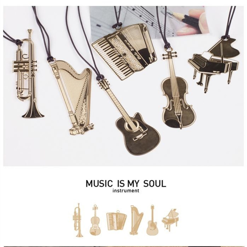 Bộ 6 Nhạc Kim Loại Dấu Màu Vàn - đánh giá và giá Musical Instrument Symbols